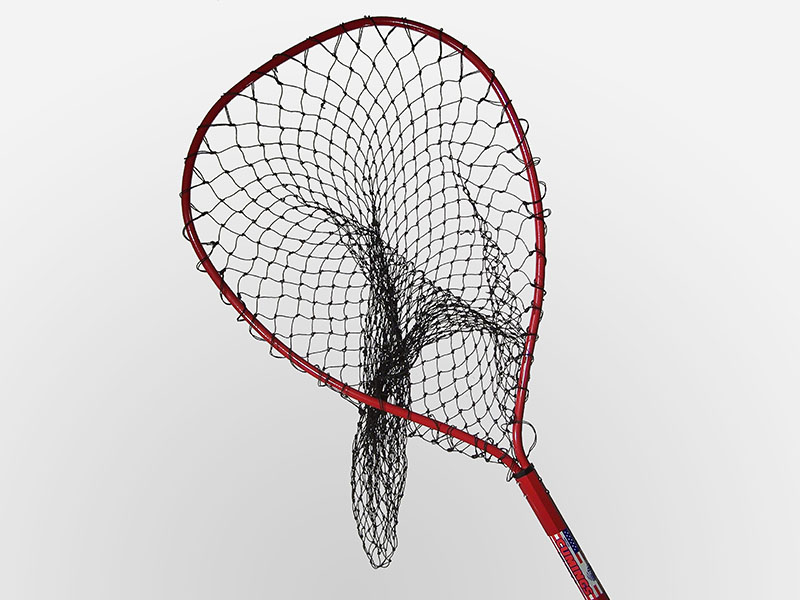 Trout Fishing Net - Soft Rubber Mesh - Aluminum Net - Black or Red - USA  SELLER