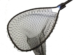 Night Striker Black Boat Net Bow Size: 18" x 22" Handle Length: 30" Net Depth: Stretch