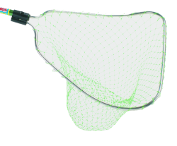 Floating Canadian Scooper Bow Size: 15 1/4" x 16" Handle Length: 24" Net Depth: 24"