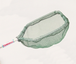 Aluminum Bait Well Bow Size: 9" x 14 1/2" Handle Length: 8" Net Depth: 8"