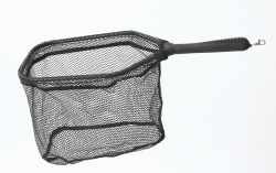 Catch and Release Wading Net Bow Size: 9" x 14" Handle Length: 7" Total Length: 22" Net Depth: 12"